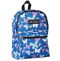 Everest Basic Pattern Backpack Blue Butterfly