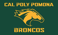 Flag Bronco Head W/Cal Poly Pomona 3"X5"