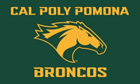 Flag Cal Poly Over Horse Broncos 6"X10"
