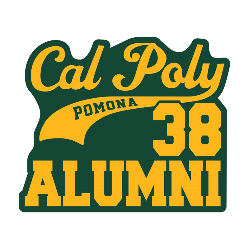 Decal Alumni Pomona In Tailsweep '38 (SKU 126702081439)