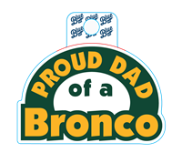Decal B84 Proud Dad Of Bronco-Cpo