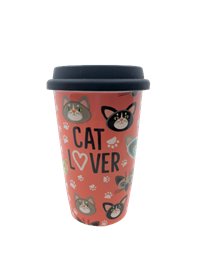 Double Wall Travel Mug W/Sentiment - Cat