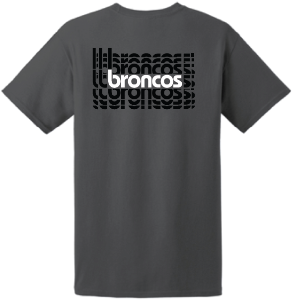 *New Item: Tee Repeating Broncos Two Color Logo Smoke (SKU 126752891352)