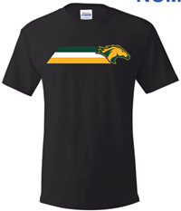 Tee 3 Stripes W/Bronco Black
