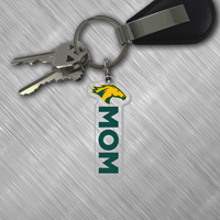 Mom Keychain Acrylic W/Bronc Head