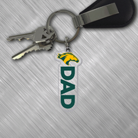Dad Keychain Acrylic W/Bronc Head