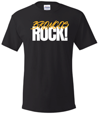*New Item: Tee Broncos Script Rocks! Black