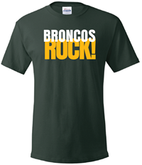 *New Item: Tee Broncos Block Rocks! Dark Green