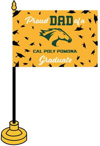 Dad Grad Desk Flag Proud Dad Graduate 4"X6"