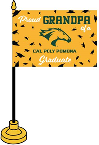 Grandpa Grad Desk Flag Proud Grandpa Graduate 4"X6"