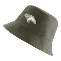  Nike Bucket Cap Bronco Head White Embroidered Medium Olive