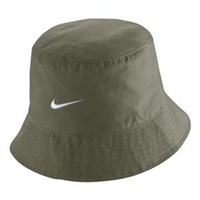  NIKE BUCKET CAP BRONCO HEAD WHITE EMBROIDERED MEDIUM OLIVE