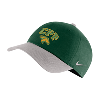  Nike Color Block Campus Cap CPP Arched Over Head Gorge Green W/Pewter Visor