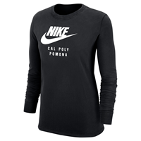 Ladies Nike Tee Ls Nike Futura Logo Ovr CPP Blackladies Nike Tee Ls Nike Futura Logo Ovr CPP Black