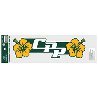 Decal Cal Poly Pomona Hibiscus White