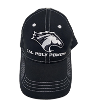 Cap 3D Horse Head Cal Poly Pomona Black