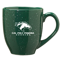 Ceramic Bistro Mug Green Cal Poly Pomona Broncos