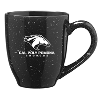 Ceramic Bistro Mug Black Cal Poly Pomona Broncos