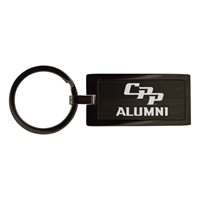 Raised Plate Keychain Black CPP Alumni