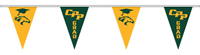 Grad String Pennants Green/Gold 22 8" X 12"