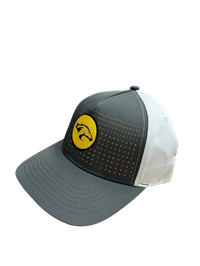 Cap Structured Flat Bill Graphite W/Woven Patch