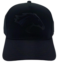 Cap Structured Black Horse Head On Black