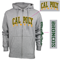 Zip Benchmark Fz Cal Poly & Pomona Arched Premium Heather