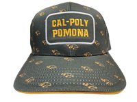 Cap Structured W/Sublimated Repeating Bronco Heads Gold Bill