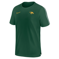 Nike Coachs Dri Fit Ss Uv Top W/Sleeve Stripes Dark Green / White