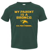 Toddler Tee My Parent Is A Broncohead Dk Green