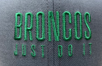 CAP SWOOSH FLEX BRONCOS OVER JUST DO IT FLINT GREY