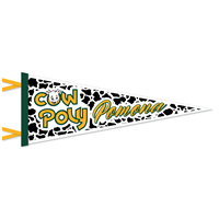 Pennant Cow Poly Pomona 9" X 24"