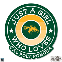 Decal 3.5" Just A Girl Who Loves Cal Poly