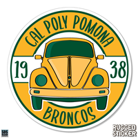 Decal 3.5" Cal Poly Pomona Broncos Front Beetle Wagon