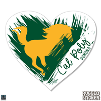 Decal 3.5" Cal Poly Heart Rugged Sticker