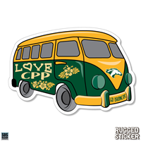 Decal 3.5" Angle View CPP Love Hippie