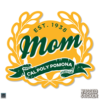 Decal 3.5" Cal Poly Pomona Mom Banner