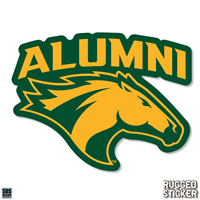 Decal 3.5" Horse Head W/ Alumni Text