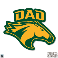 Decal 3.5" Horse Head W/ Dad Text Rugged