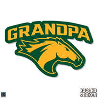 Decal 3.5" Horse Head W/ Grandpa Text