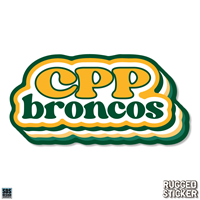 Decal 3.5" CPP Broncos Stacked Bubble
