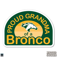 Decal 3.5" Proud Grandma Of A Bronco