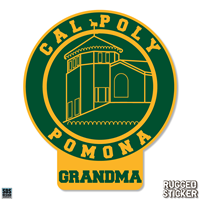 Decal 3.5" Cal Poly Pomona Seal W/ Grandma Rugged