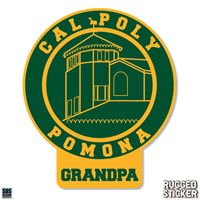 Decal 3.5" Cal Poly Pomona Seal W/ Grandpa