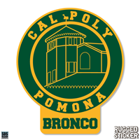 Decal 3.5" Cal Poly Pomona Seal W/ Bronco