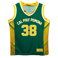 YOUTH JERSEY BASKETBALL GAME DAY CPP '38 DARK GREEN/ATH GOLD