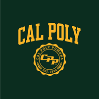 HOOD CAL POLY ARCH OVER FAUX SEAL WITH ARCH CAL POLY POMONA OVER CPP LOGO EST. 1938 DK GREEN