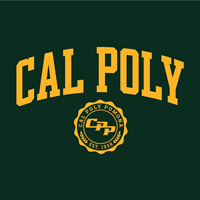 CREW CAL POLY ARCH OVER FAUX SEAL WITH ARCH CAL POLY POMONA OVER CPP LOGO EST. 1938 DK GREEN