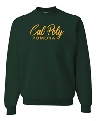 Crew Gold 3D Script Dark Green