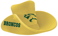 Foam Cowboy Hat Broncos Gold